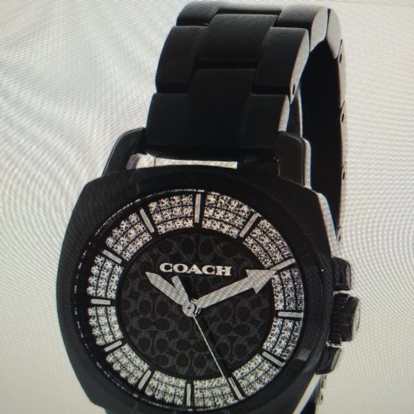 Coach Watch 14502077 Black w/ crystals coach boyfriend watch plus bonus … - Picture 6 of 6